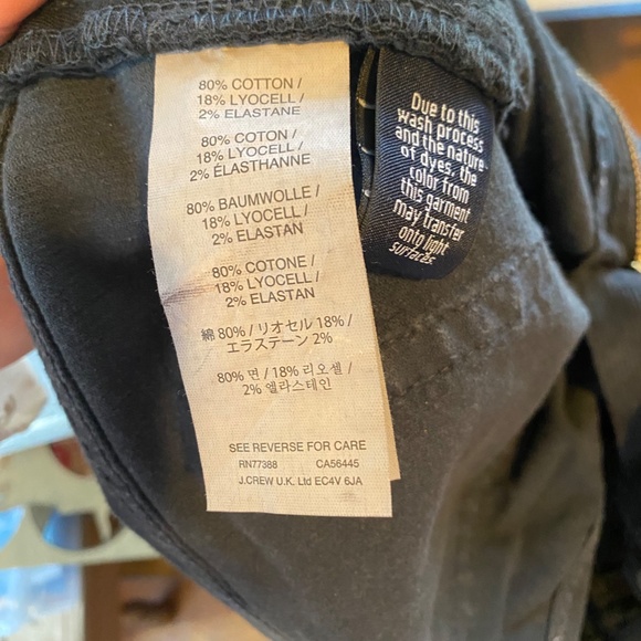 J Crew Matchstick Cord Skinny Pants Womens size 31 Navy - Picture 4 of 5